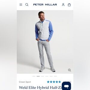 Peter Millar Blue and Gray Performance Jacket